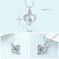 thumbnail image 2 of Rose Flower & Heart Cremation Urn Necklace for Ashes for Women Stainless Steel Keepsakes Pendant Memorial Jewelry Locket Gift for Christmas/Valentines Day, 2 of 6