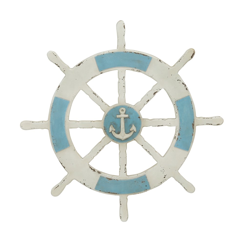 Wooden Ship Wheel Wall Decor