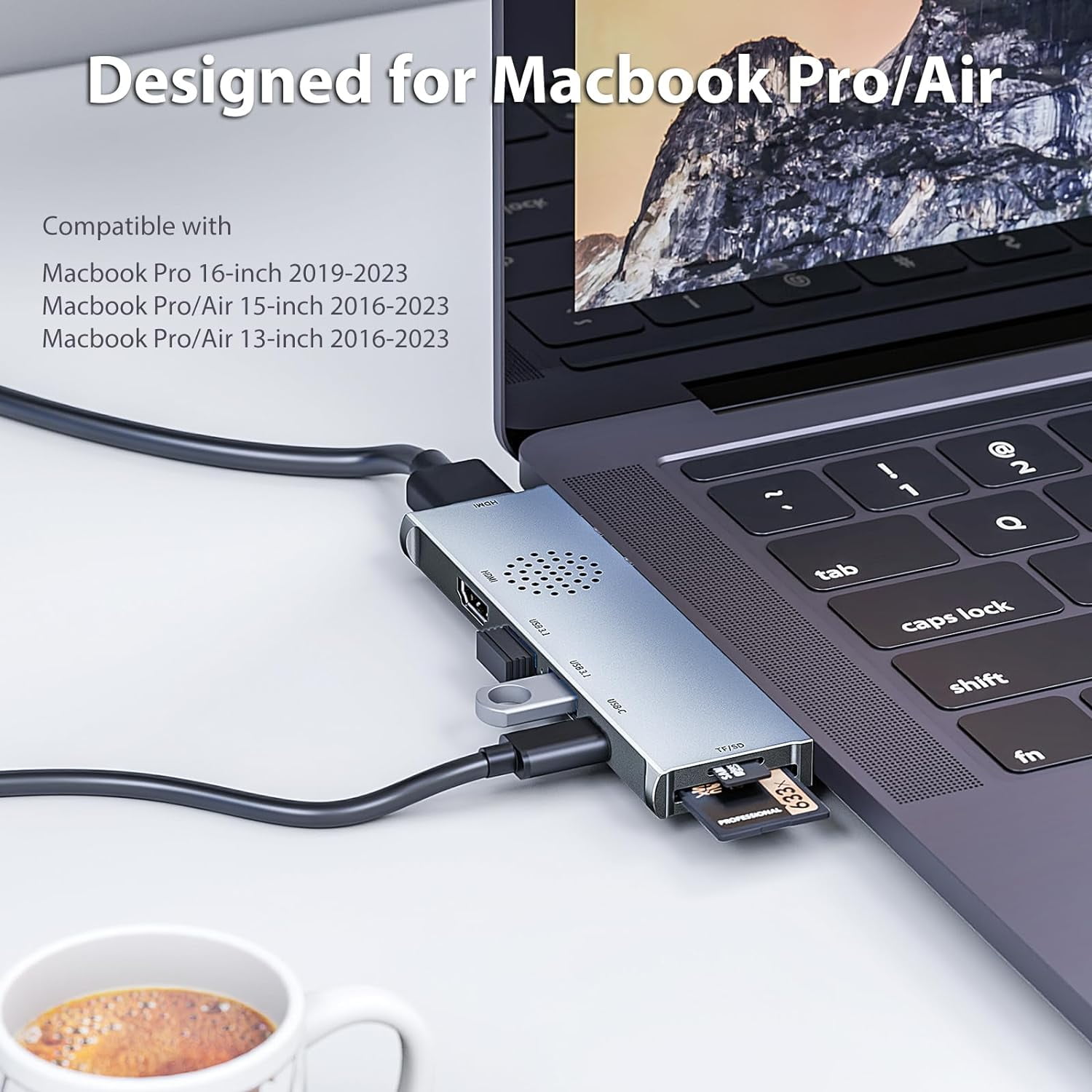 7 in 2 USB-C Hub Type C To USB 4K HDMI PD Adapter For iPhone Macbook Pro/Air