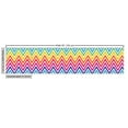 thumbnail image 3 of Ambesonne Chevron Fabric by the Yard Upholstery, Rainbow Colored Zigzags, 5 Yards, Multicolor, 3 of 5