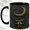 Black, variant on Astronaut Moon Swing Coffee Mug, Vintage Space Mug, Ceramic 11 oz