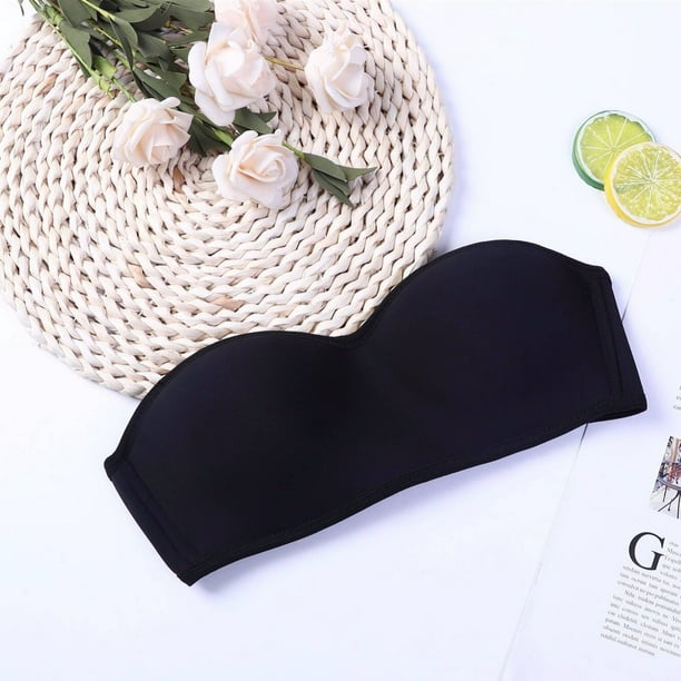 Estilo Sexy Sencillo Chica Ropa Interior 3D Ropa Interior Invisible Sin Anillos De Acero Sin Tirantes Sujetador Push Up Sin Tirantes
