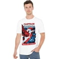 thumbnail image 4 of Captain America : Brave New World T-Shirt Punch Rouge pour Hommes, 4 of 6