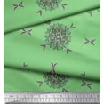 thumbnail image 2 of Soimoi Rayon Fabric Leaves & Mandala Decorative Printed Craft Fabric by The Yard 42 Inch Wide, 2 of 3