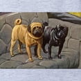 thumbnail image 2 of CafePress - Pug Art - Cute Infant Baby Football Bodysuit, 2 of 3