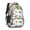 White Dinosaurs Fossils, variant on Light Green Dinosaurs Volcanoes Pattern Cute School Backpack Bag with Padded Back and Adjustable Shoulder Straps 16.9 X 12.6 X 5.9 Inches