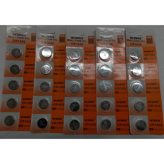BBW CR1632 3V Lithium Coin Battery 25 Pack  - FREE SHIPPING!