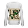 thumbnail image 5 of WXLWZYWL Trendy Sweatshirts For Women 2023 Women Classic St. Patrick Print Crewneck Long Sleeve Loose Sweatshirt Tops, 5 of 5