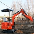 thumbnail image 3 of 1 Ton Mini Excavator Track Digger with B&S Engine Hydraulic Thumb Clamp USA Stock, Mini Excavator Gas Power 1 Ton EPA Certification, 3 of 10