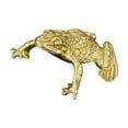 thumbnail image 2 of Figura de latón, adorno tradicional para mascota de té, rana de la riqueza, rana Feng Shui 3 cm x 15 cm, 2 of 9