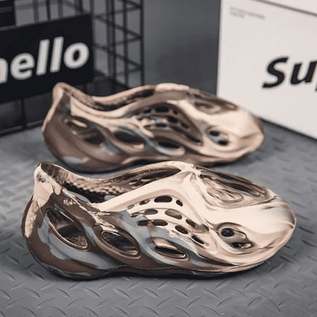 

2024 New Mens Womens Garden Shoes Sports Sandals Slip On Beach Sandal with Insole Arch Support Casual Comfortable Slide Slippers Quick Dry Clogs - Multicolor