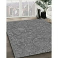 thumbnail image 2 of Ahgly Company Indoor Round Patterned Dark Gray Novelty Area Rugs, 3' Round, 2 of 6