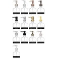 thumbnail image 4 of Rail19 Urban Square Recycled Glass Soap Dispenser with Metal Pump, 8.5oz (Gold), 4 of 5