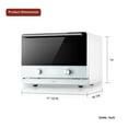 thumbnail image 2 of FOTILE HYZK26-E1 | 18" ChefCubii Countertop Combi-Oven in White, 2 of 10