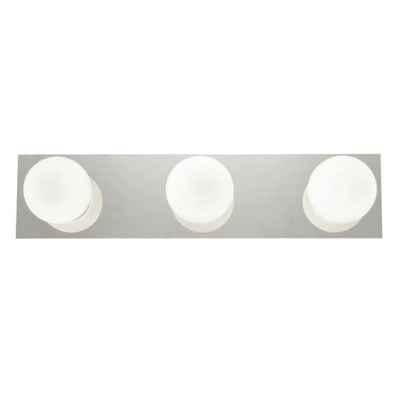 Accesslighting 62473LEDD-CH-OPL Classic 3 Light Dimmable LED Wall Vanity Fixture- Chrome