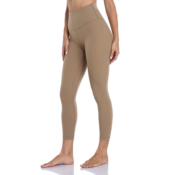HeyNuts Essential 7/8 Leggings High Waisted Yoga Pants for Women, Soft Workout Pants Compression Leggings with Inner Pockets Carbon Dust_25'' XS(0/2)