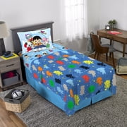 Ryans World Kids Red Titan Twin Sheet Set, Blue, Pocketwatch