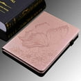 thumbnail image 3 of Dteck Smart Cover for iPad 10.2 8th 2020 / 7th 2019, Butterfly Embossed Leather Wallet Magnetic Stand Folio Protective Case with Sleep/Wake Pencil Holder for Apple iPad 10.2 Inch, Rosegold, 3 of 5
