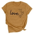 thumbnail image 2 of LSLJS T-shirt Imprimé Amoureux pour Femmes, Col Rond, Manches Courtes, Cadeaux pour Femmes, 2 of 4