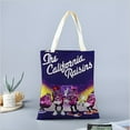 thumbnail image 2 of The California Raisins Bolso de tela con estampado de lienzo para mujer, bolsa de compras reutilizable y estética, con cremallera interior, regalo para mujer,40*45cm., 2 of 6