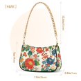 thumbnail image 3 of FORMRS Womens Shoulder Bag with Chain Strap Clutch Purse Cute Tote Handbag, Colorful Flowers Pattern, 3 of 7