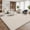 Beige, variant on Buganda Soft Area Rugs, Low Pile Area Rug for Living Room Bedroom, Non Slip Washable Decor Carpet, 5'x8', Dark Grey