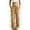 Beige, variant on RUTAYY Women's Pants Elastic Drawstring Waist Color Block Wide Leg Side Pockets Casual Daily Trousers Khaki