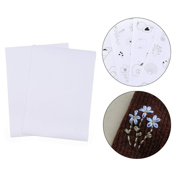 10 sheet 11.6x8.2 Inch Stick and Stitch Embroidery A4 Non-woven Water Soluble Fabric Wash Away Embroidery Stabilizer No Pattern White 297x210x0.4mm