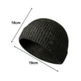 thumbnail image 5 of Autumn Winter Warm Knitted Hat Men Women Solid Color Ribbed Beanies Hat Outdoor Windproof Thick Hiking Cycling Hat, 5 of 6