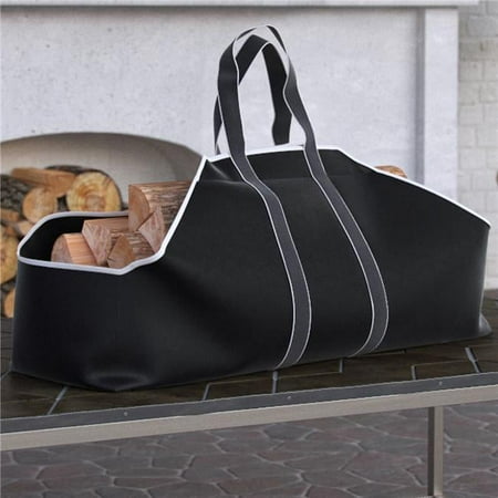 Large Canvas Log Indoor Fireplace Landmann Firewood Tote Bag, 17.7 x 36.6 in.