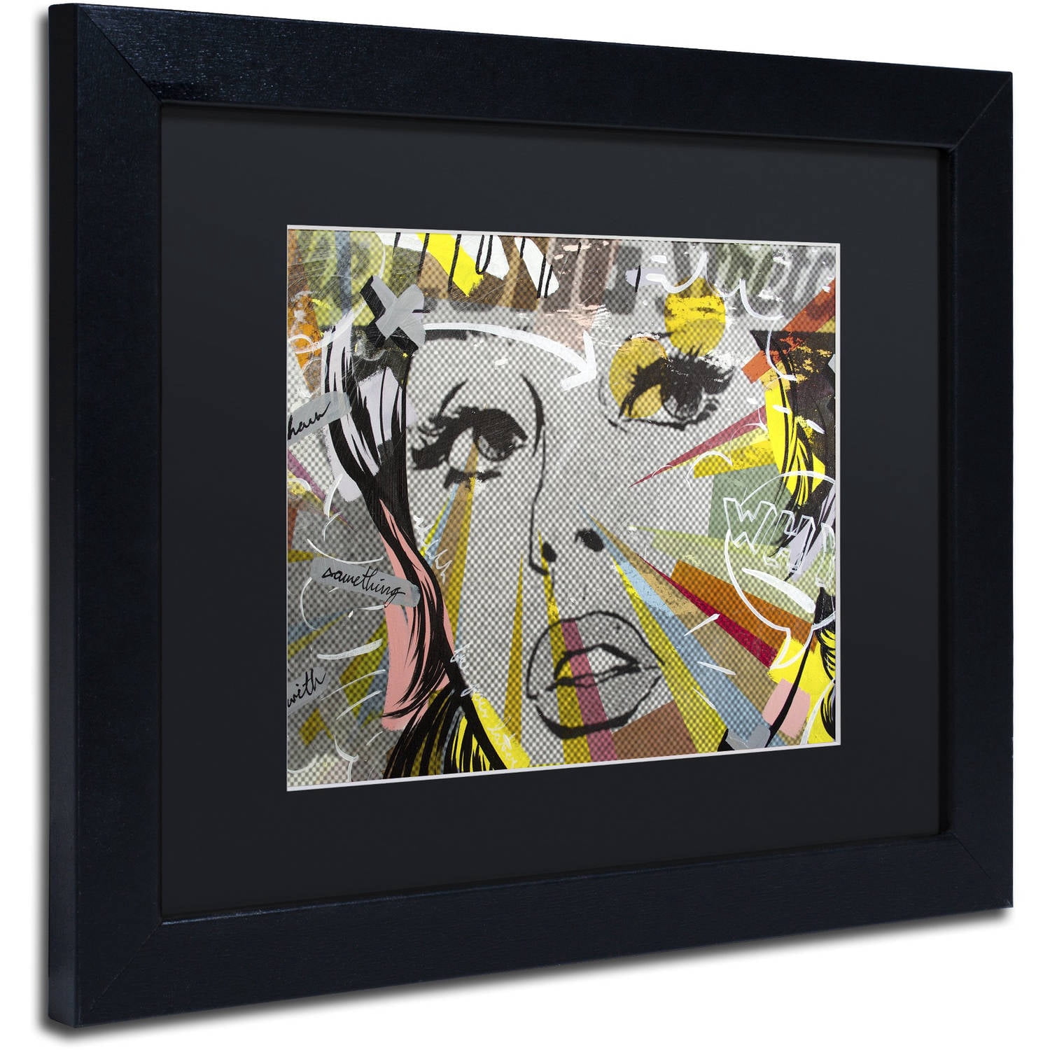 Dan Monteavaro 'The Long Stretch' Black Matted Framed Art