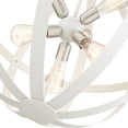 thumbnail image 4 of 49646-13 Livex Lighting Stoneridge - 6 Light Pendant in Industrial Style - 24 Inches wide by 28 Inches high-Textured White Finish    -Traditional, 4 of 9