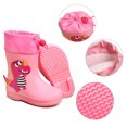 thumbnail image 6 of Toddler Rubber Boots Classic Children Dinosaur Decorated Rain Boots Lightweight Rubber Water Shoes with Elastic Toggle Closure Toddler Girl Rain Boots Pink 3.5 Years-4 Years, 6 of 7
