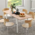 thumbnail image 2 of HOMCOM Folding Kitchen Table, Expandable Table for Small Spaces, Natural, 2 of 10