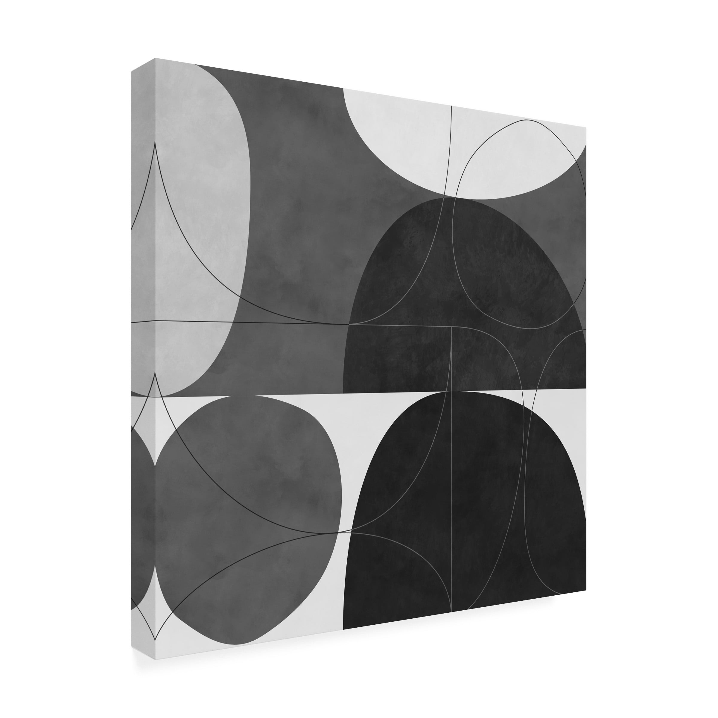 Ana Rut Bre 'Shapesbw1' Canvas Art