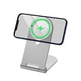thumbnail image 2 of Wireless Charger Desktop Power Dock Stand - Foldable Magnetic Phone Charger Stand, MagSafe Compatible - For iPhone and Other Qi-Enabled Devices (Charger Not Included), 2 of 7