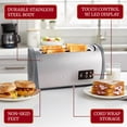 thumbnail image 3 of Toaster Elite Gourmet Digital, ranura larga, 4 rebanadas, acero inoxidable, 3 of 7