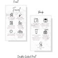 thumbnail image 2 of Facial Aftercare Cards  50 Pack  2 x 3.5 inches Business Card Size  Esthetician Business Cards Wallet Sized  Marble Design, 2 of 8