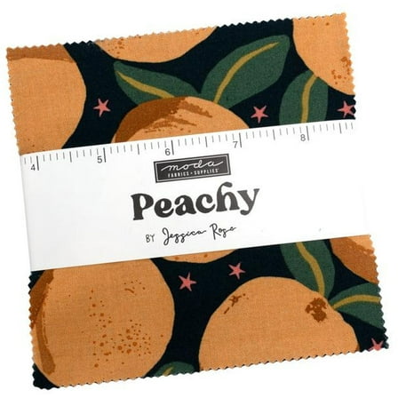Peachy Charm Pack by Jessica Rose, 42 5-inch Precut Fabric Quilt Squares