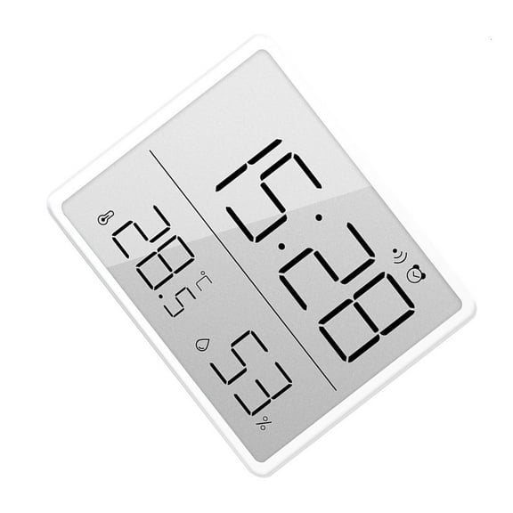 YIEMEEN Thin Digital Wall Clock Battery Operated,Stylish and Functional Wall Alarm Clock Suitable for Home Offices Bedroom
