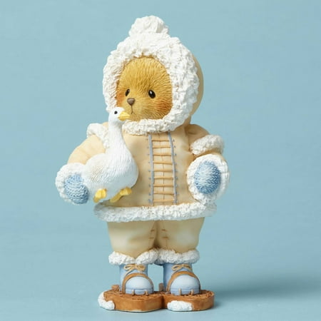 - Enesco Cherished Teddies Bear Eskimo With Snow Goose 4053476 New 2016
