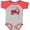 Heather and Red, variant on Inktastic Valentine Fire Truck with Hearts Boys or Girls Baby Bodysuit
