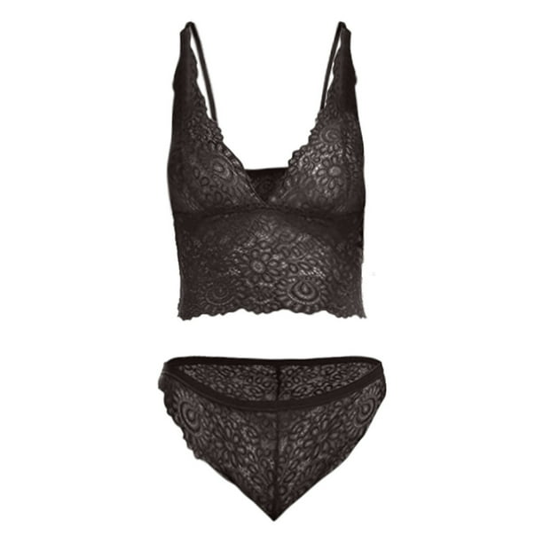Gibobby Conjunto ropa interior mujer Lencería para mujer, enterizo de peluche con entrepierna a presión(Negro, XXG)