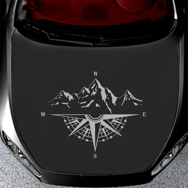1 PCS Lage Size Compass Car Sticker Removable Stickers For Car Trunk Decal  Scratch Cover Self-Adhesive Decals Auto Decor