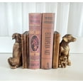 thumbnail image 2 of Labrador Dogs Decorative Bookends, Unique to Hold Books Heavy Duty for Office Desk, Vintage Antique Golden Home Decor, Shelf Decoration, Modern Living Room Decor, 2 of 8