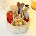 thumbnail image 4 of Organizador de escritorio, soporte para bolígrafo multifuncional giratorio de 360 grados, caja de almacenamiento de suministros de arte para el hogar y la oficina, color amarillo, 4 of 5