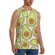 thumbnail image 2 of Fotbe Cute Avocado Men's Camiseta sin Mangas Estampada para Hombres, Playera Casual para Gimnasio, Entrenamiento, Playa-Large, 2 of 7