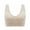 Skin Color, variant on HEVIRGO Plus Size Women Shockproof Breathable Wireless Push-up Vest Bra Sport Underwear