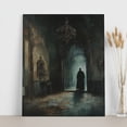 thumbnail image 3 of 1pc Gothic Dracula Shadow Art Framed Canvas Painting - Haunted Castle Victorian Mansion Dark Academia Nosferatu Vampire Goth Art, Indoor/Outdoor Wall Decor for, 3 of 6