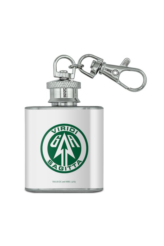 Arrow TV Series Sigil Stainless Steel 1oz Mini Flask Key Chain